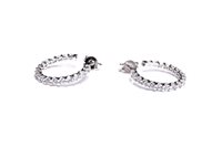 Orecchini Stocco Gioielli Donna in Oro bianco Zircone VRS 66 - VRS 66